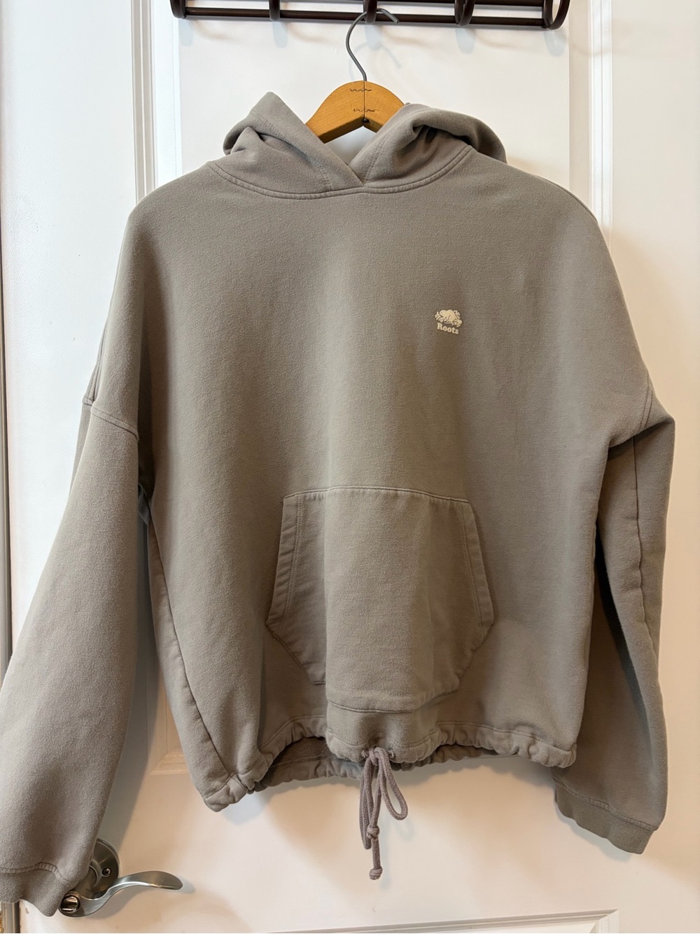 Roots Women's Hoodie Sweatshirt - Taupe